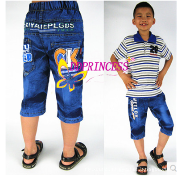 wholesales cheap children's cowboy jeans denim shorts for yonug boy